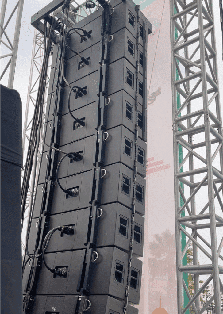 L-Acoustics sound system rental in Morocco